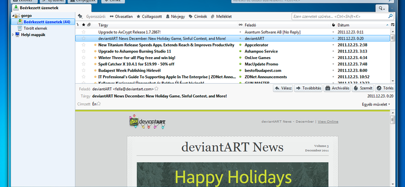 Letölthető a ThunderBird 10: ingyenes levelezőprogram, akár magyarul is!