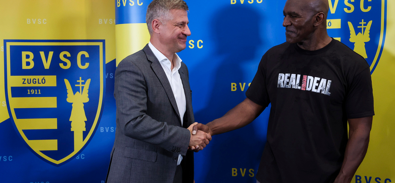 Óbudán tartott edzést a bokszlegenda Evander Holyfield