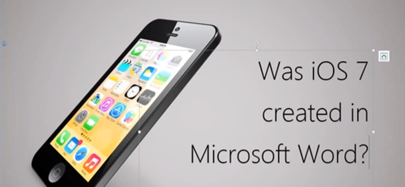 Döbbenetes videó: Microsoft Wordben készültek az iOS 7 ikonjai?