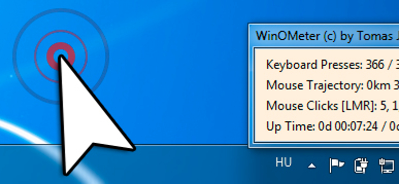 A hét Windows alkalmazása: WinOmeter - Ön hányszor kattint?