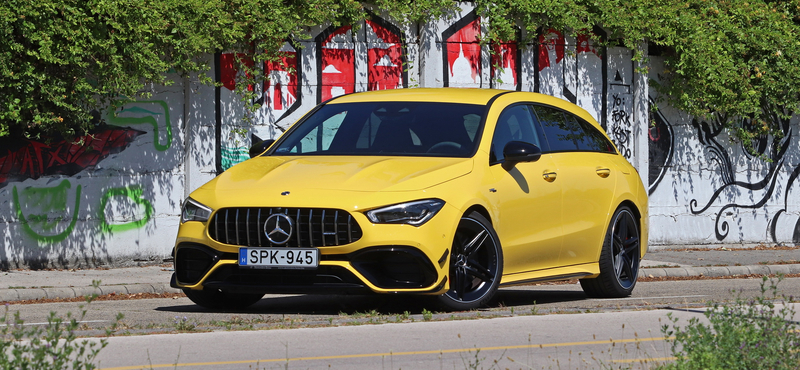 Kecskeméti sárga rakéta: teszten a 421 lóerős Mercedes-AMG CLA sportkombi