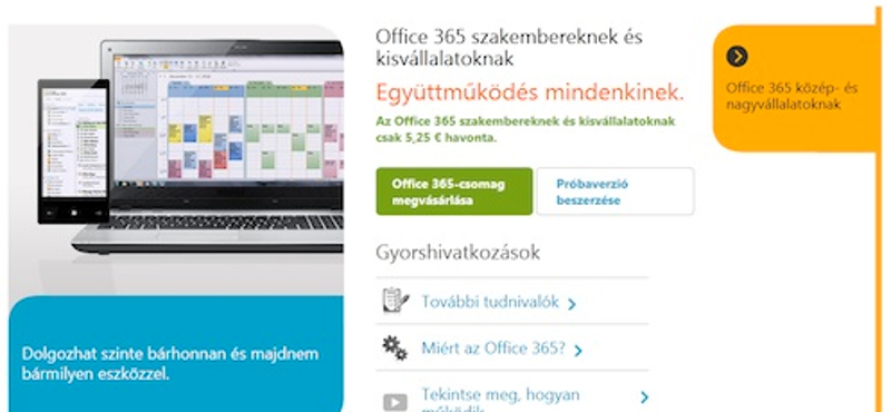 Megjelent a Microsoft Office 365