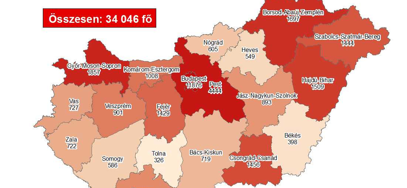 932 új koronavírusos fertőzöttet azonosítottak csütörtökre