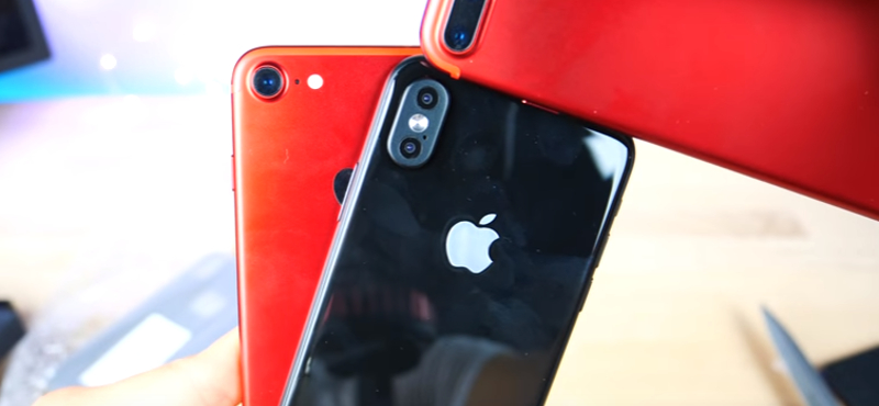 Nézze meg: ilyen az iPhone 8 az iPhone 7 mellett