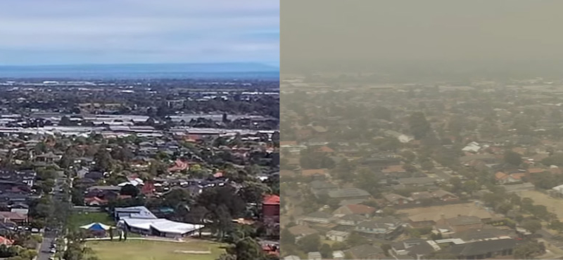 Megrázó videón Melbourne, hogy nézett ki a tűzvész előtt és most