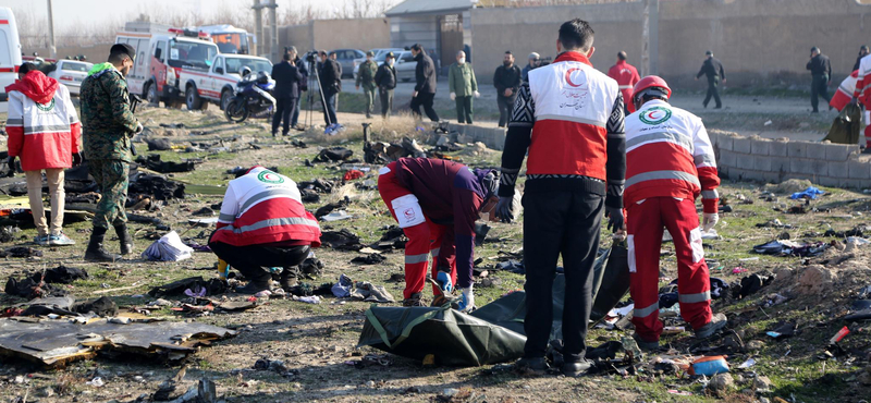 Hivatalos: Irán lőtte le tévedésből a szerdán lezuhant ukrán gépet