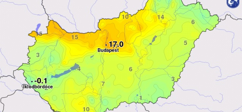 Két melegrekord is megdőlt éjszaka Budapesten