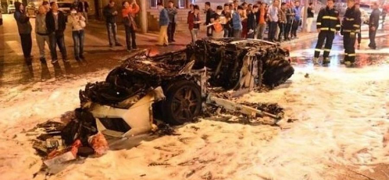 Leégett a Lamborghini Gallardo egyik utolsó legyártott példánya