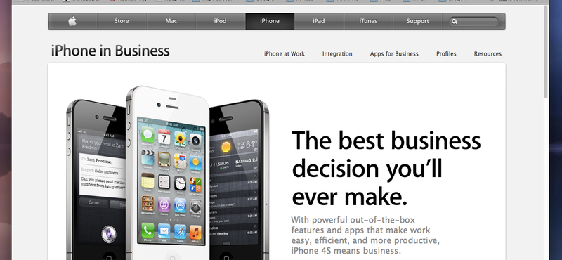 Új Apple oldal az üzleti felhasználóknak: így használhatják ki iOS készüléküket