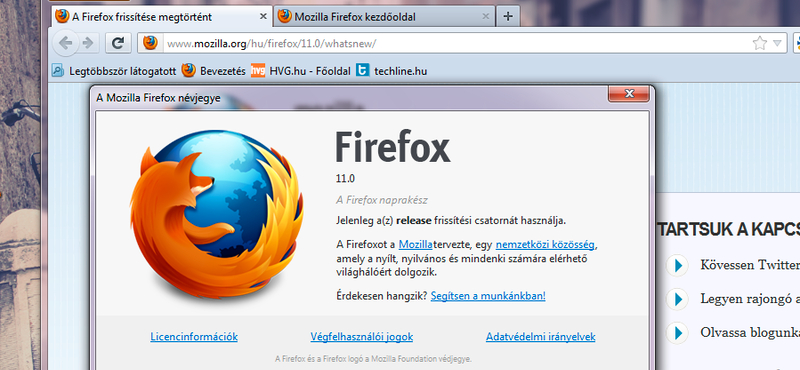 Már letölthető a végleges Firefox 11! [update!]