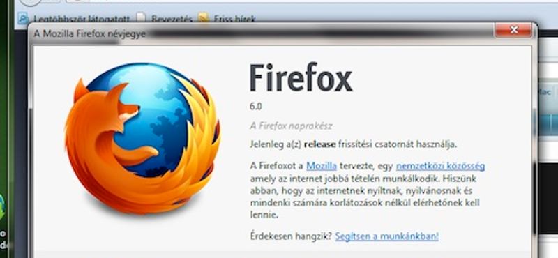 Itt a végleges Firefox 6