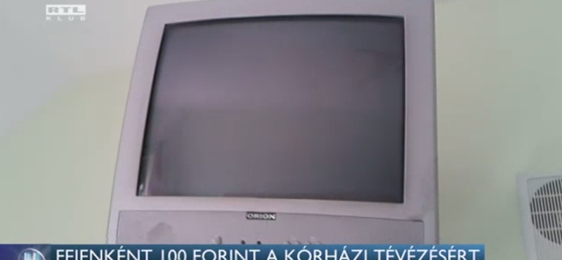 100 forintot kérnek a tévézésért a betegektől a harkányi kórházban