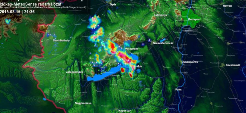 Megérkezett a vihar a Balatonhoz