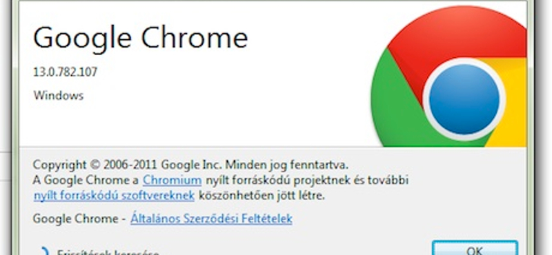 Letölthető a végleges Chrome 13: villámgyors!