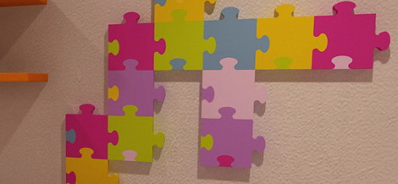 Színes puzzle-radiátor! Játékos fűtőtest gyerekszobába