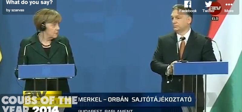 Merkel sokatmondó arca, amikor Orbán az illiberalizmust taglalja – videó