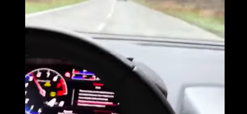 122 km/h-val száguldott Lamborghinijével Vajna Tímea, és még videóra is vette