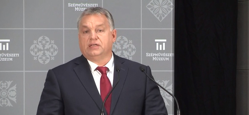 Orbán a Szépművészeti átadásán is Európát bírálta