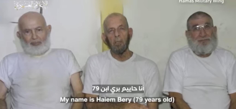Három idős túszról tett közzé videót a Hamász