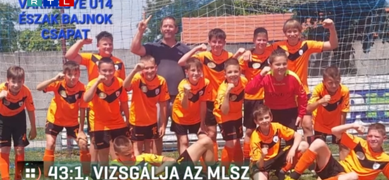 Vizsgálja az MLSZ, hogyan nyert pont 42 góllal az U14-es csapat, amikor épp ennyi kellett a bajnoki címhez