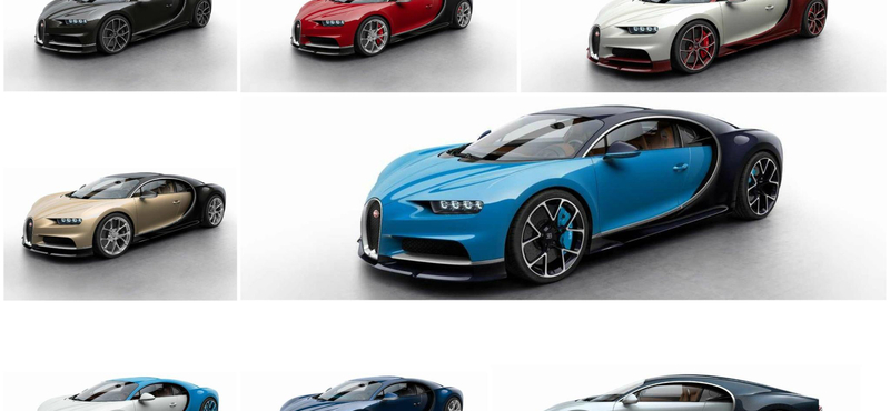 Tessék választani, melyik a legjobb a Bugatti Chiron?