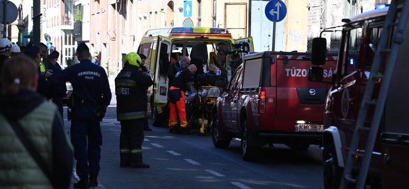 Gázrobbanás történt a VIII. kerületben, egy embert kimentettek a romok alól