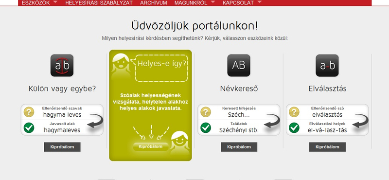 Ide kattinthat, ha helyesírási gondja van