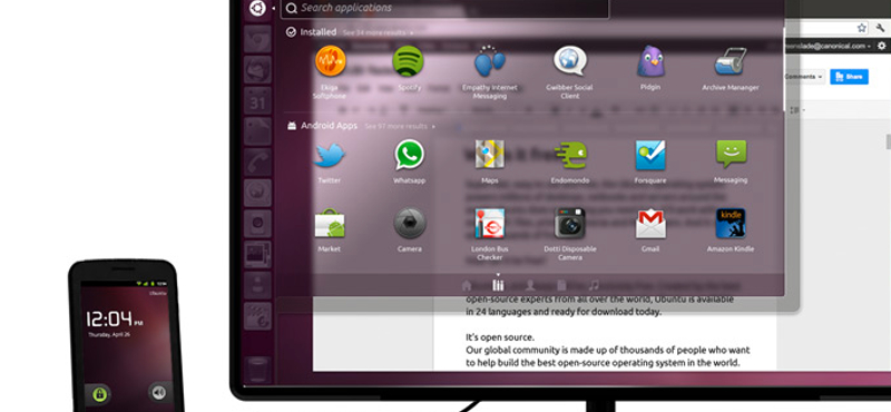 Ubuntu és Android egy mobilon: zsebben az számítógép!