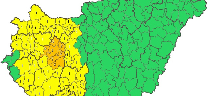 Narancsba borult több terület a hófúvások miatt – térkép