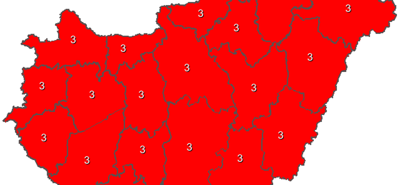 Piros lesz holnap az egész ország a hőségben, 41 fok is lehet