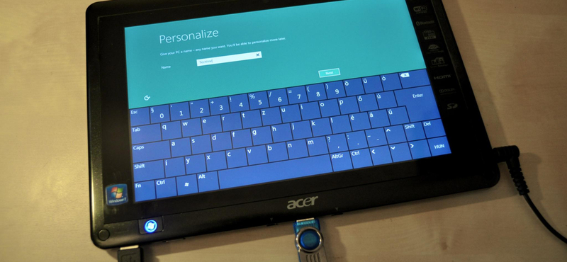 Kipróbáltuk: Windows 8 egy Acer Iconia W500 táblán [videóval]