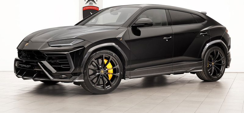 Rendes orosz cégautó egy ilyen Darth Vader-szerű Lamborghini Urus