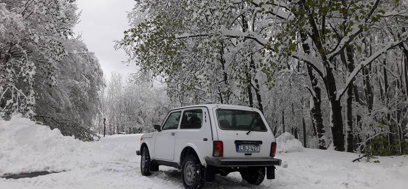 Ilyen volt a 90 centis hó Bánkúton