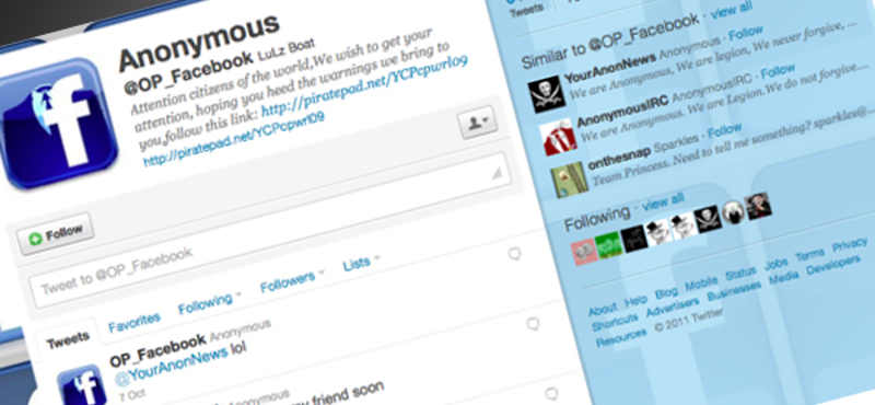 Anonymous - vasárnap leállítják az egész Facebookot?