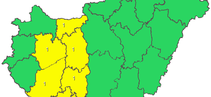 Ma sem ússzuk meg égszakadás nélkül, figyelmeztetést adtak ki – térkép