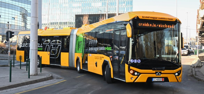 Bemutatkozott az első magyar elektromos csuklós busz