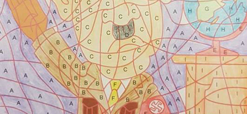 Kivontak a forgalomból egy kifestőt, mert színezés után Hitler-portré jelent meg benne