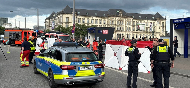 Késes támadó sebesített meg tizenkét embert a hamburgi főpályaudvaron, életveszélyes sérültek is vannak