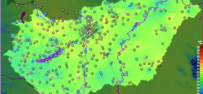 Már fél 10-kor is nagyon meleg volt már – térkép