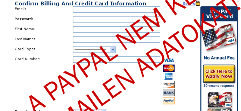 10 tipp „PayPal” spam ellen