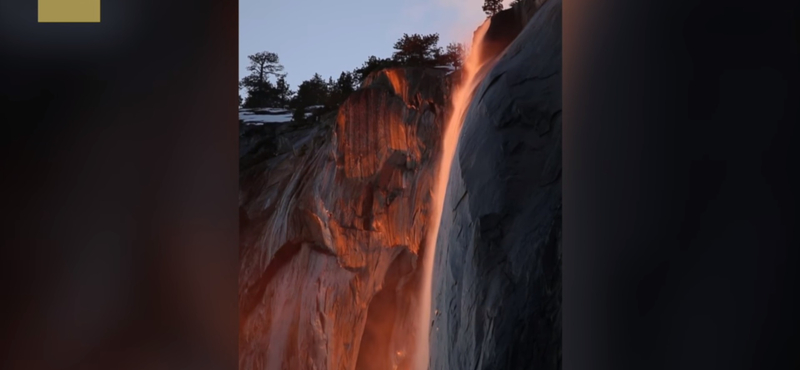 Ismét tűzzuhataggá változott a Yosemite-vízesés