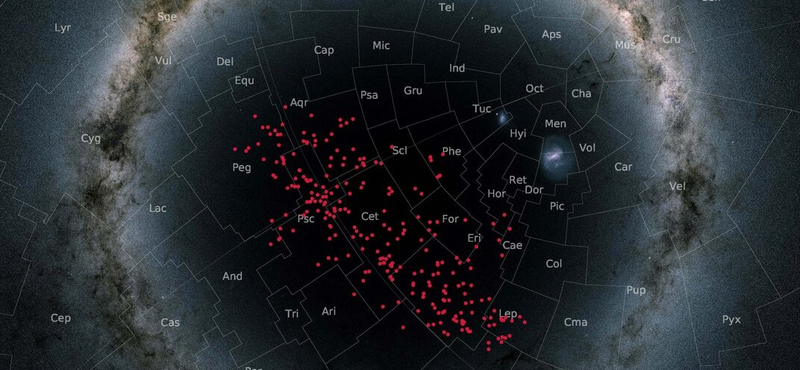 Valóra vált a csillagászok álma: felfedeztek egy csillagfolyamot, ami szinte teljesen elfoglalja a déli égboltot