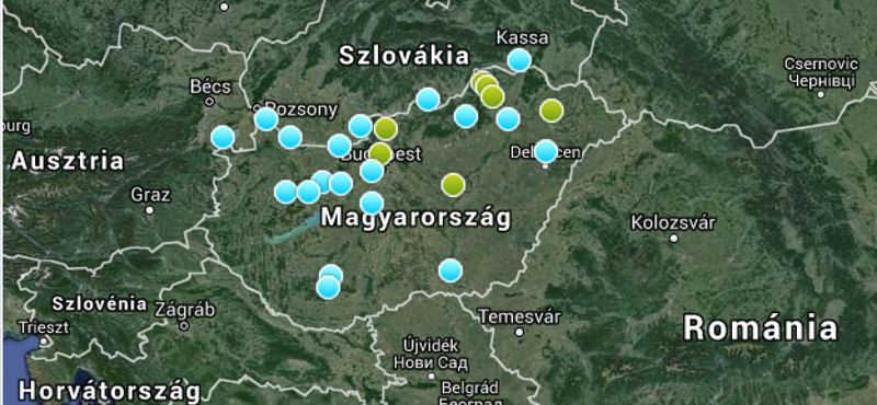 Szálló por: probléma van hét város levegőjével