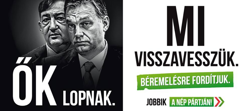 Új plakátokkal folytatja kampányát a Jobbik