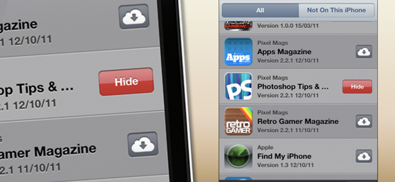 iOS 5 tipp: vásárolt alkalmazások elrejtése az iPhone és iPad App Store alkalmazásában