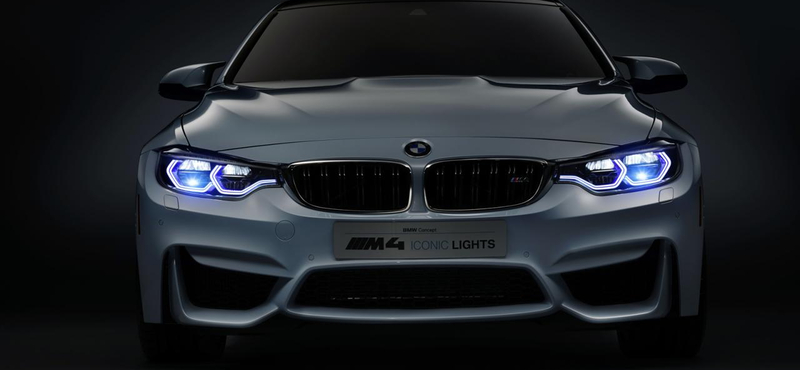 Lézerfény süt ennek a BMW M4-nek az "angyal szemeiből"