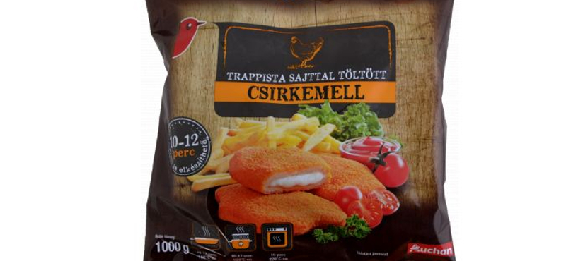 Csirkemellet hív vissza az Auchan, mert szalmonellát találtak a töltelékben