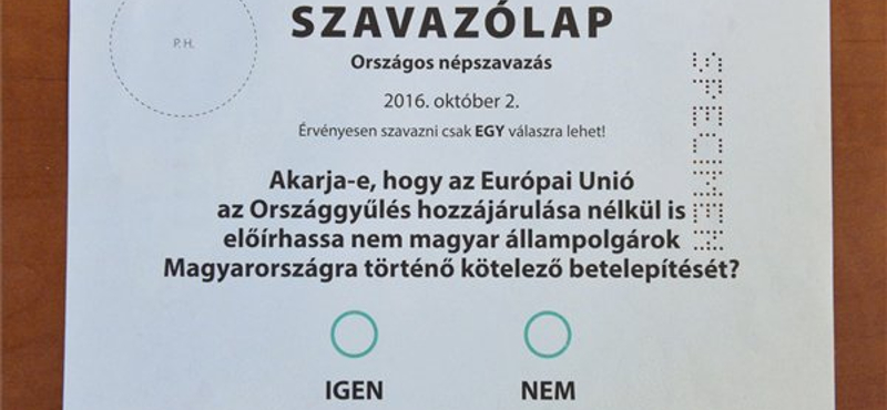 Kvótanépszavazás: napról napra változik, de ismert az érvényességi küszöb