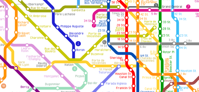 Ilyen sem volt még: egyetlen térképen a világ metróvonalai