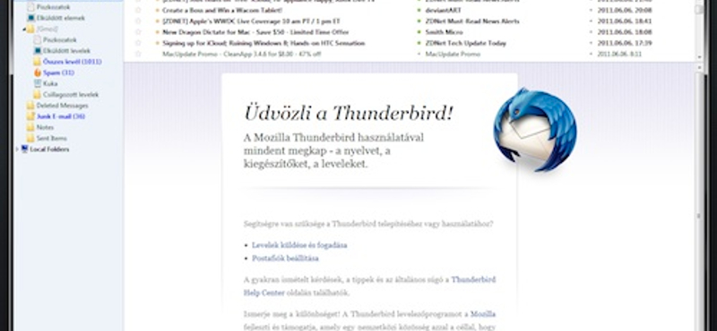 Letölthető a végleges Thunderbird 5